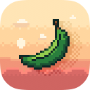 Unripe green banana, Pixel
