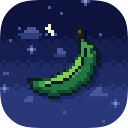Unripe green banana, Pixel