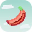 Coral on a sea-foam sky, Voxel
